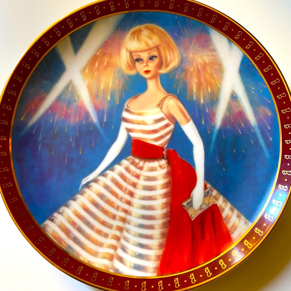 The 1965 Barbie Holiday Dance Porcelain Collectors Plate